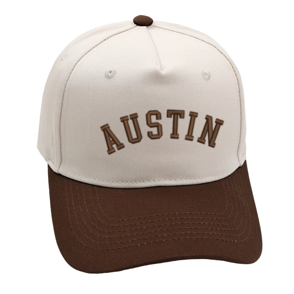 Austin Trucker Hat 3D Embroidery Two Tone Baseball Cap