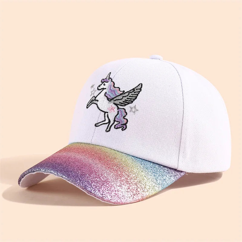 New Cartoon Children Baseball Cap Kids Girls Sun Hat Adjustable