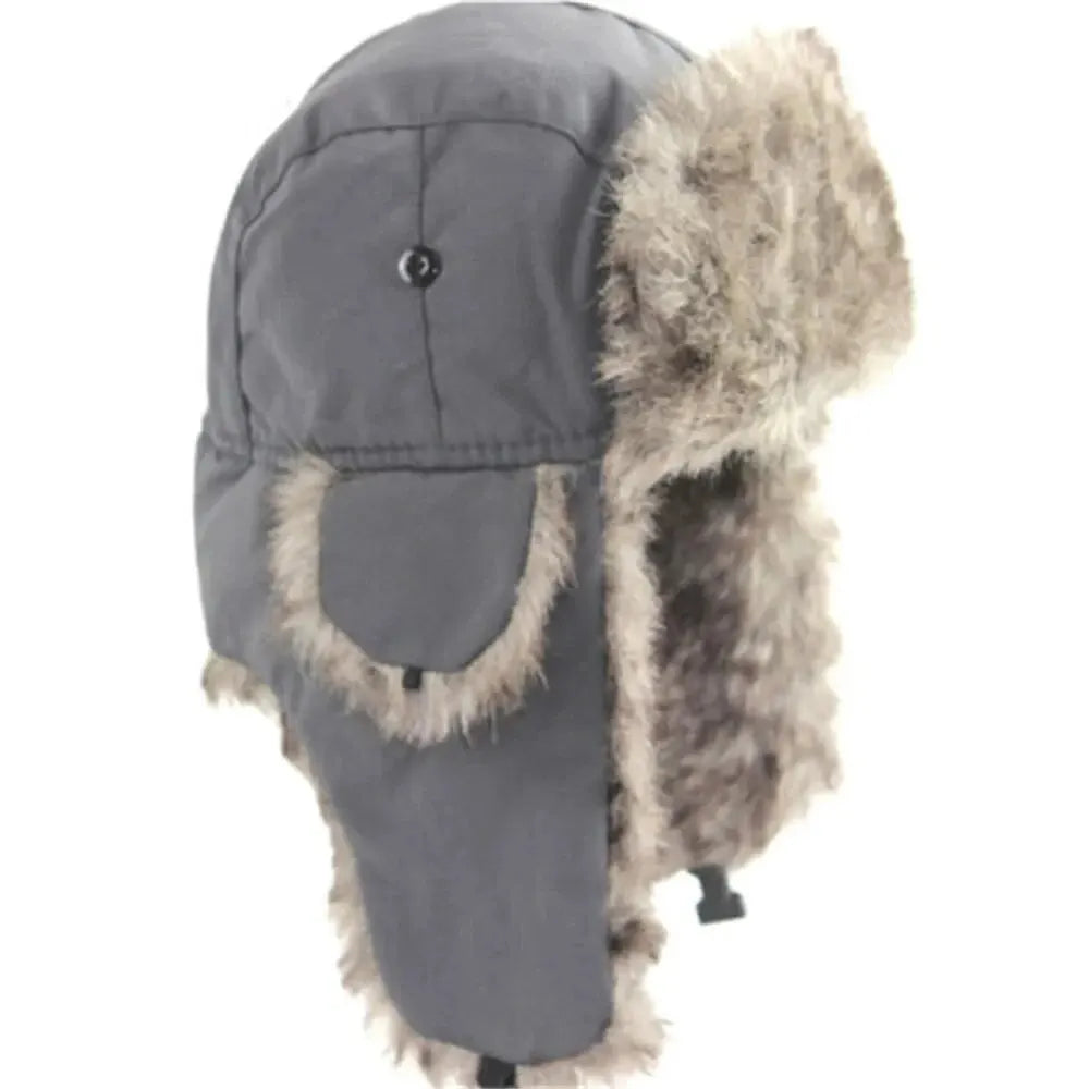 Men's Winter Trapper Aviator Trooper Earflap Warm Russian Waterproof Ski Hat