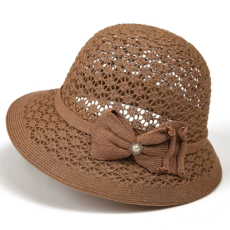 Summer Sun Protection Hat French-Style Rolled-Brim Sun Hat