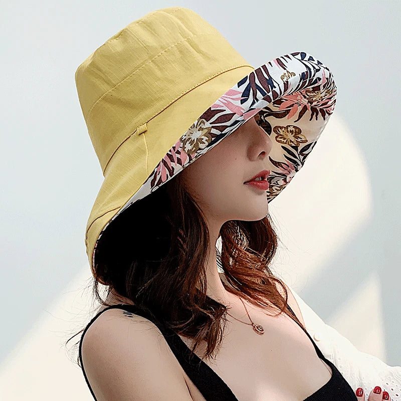 Double-Sided Fisherman Hat Sun Visor Cap