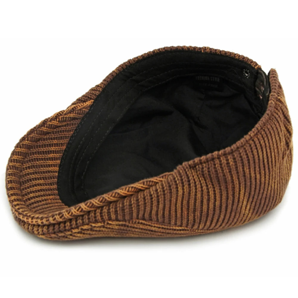 Men Berets Autumn Winter Knitted Hats For Women Artist Painter Beret Hat