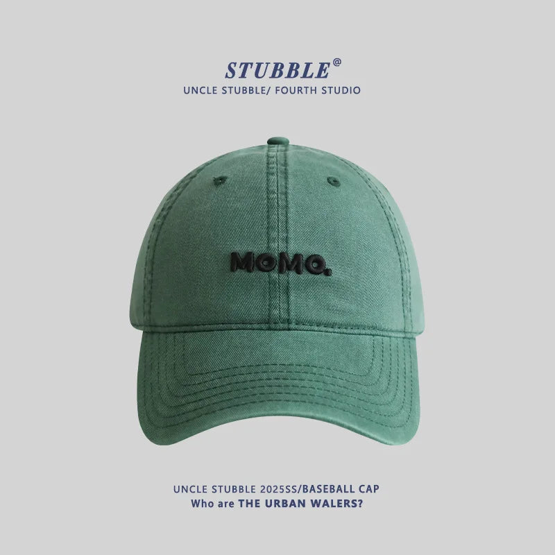 Unisex All-Season Cotton Baseball Cap with Simple Letter Embroidery Hat for Men And Women