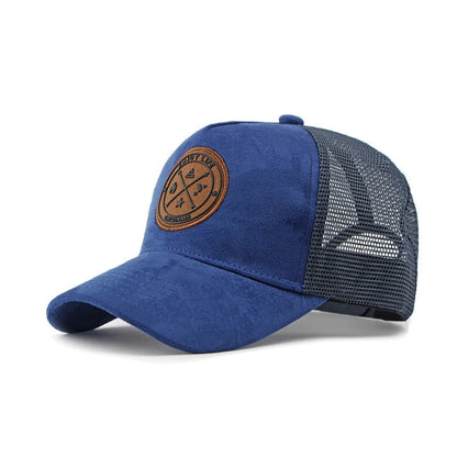 Sport Mesh Yarn Summer Baseball Cap Letter Patch Casual Snapback Hat