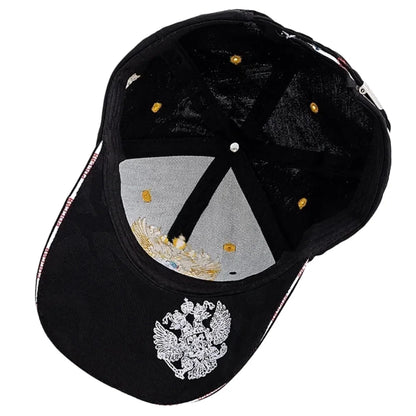 Unisex Caps Russian Double-Headed Eagle Flag Emblem Embroidery Baseball Cap For Men Women