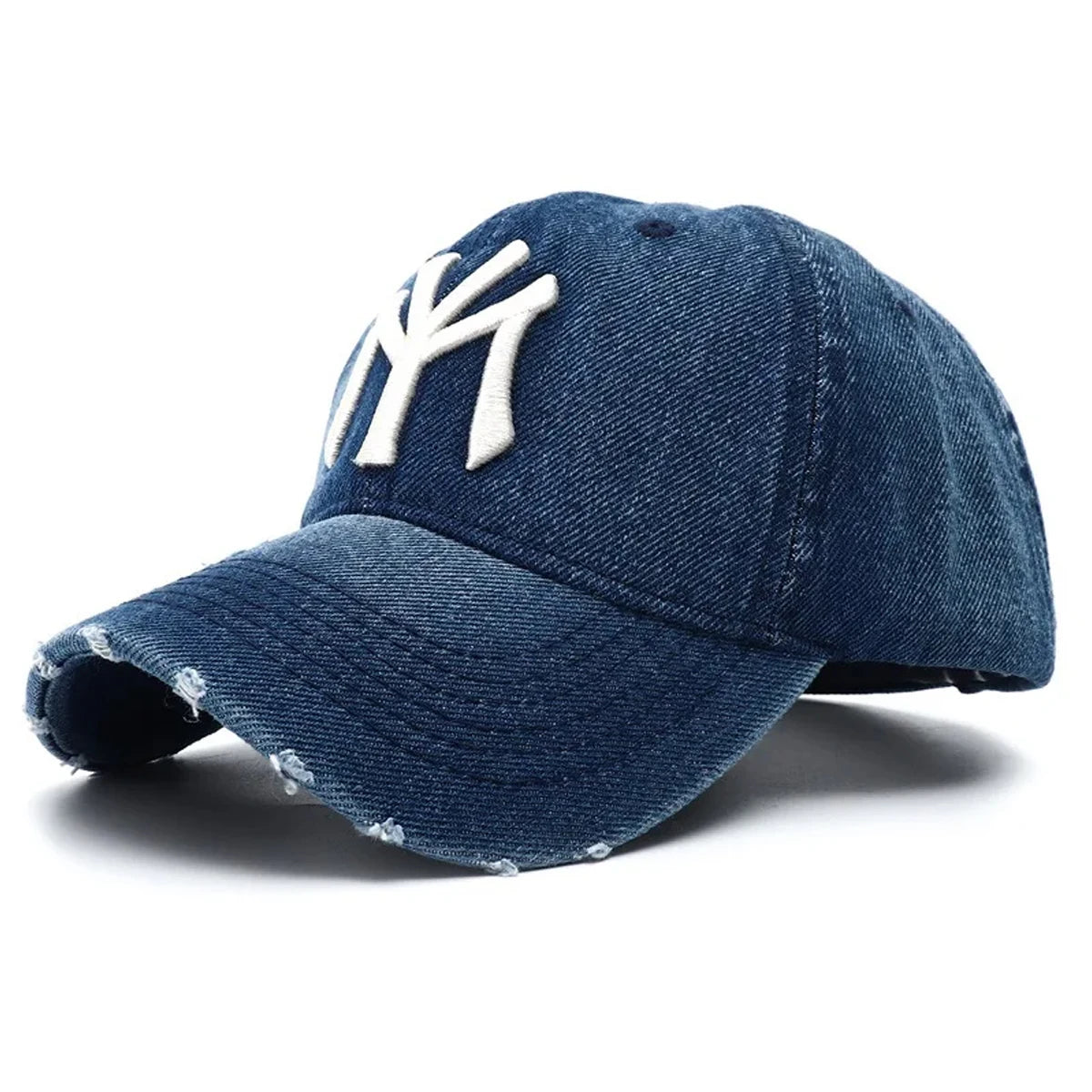 Unisex Letter Embroidery Washed Cowboy Baseball Caps Spring and Autumn