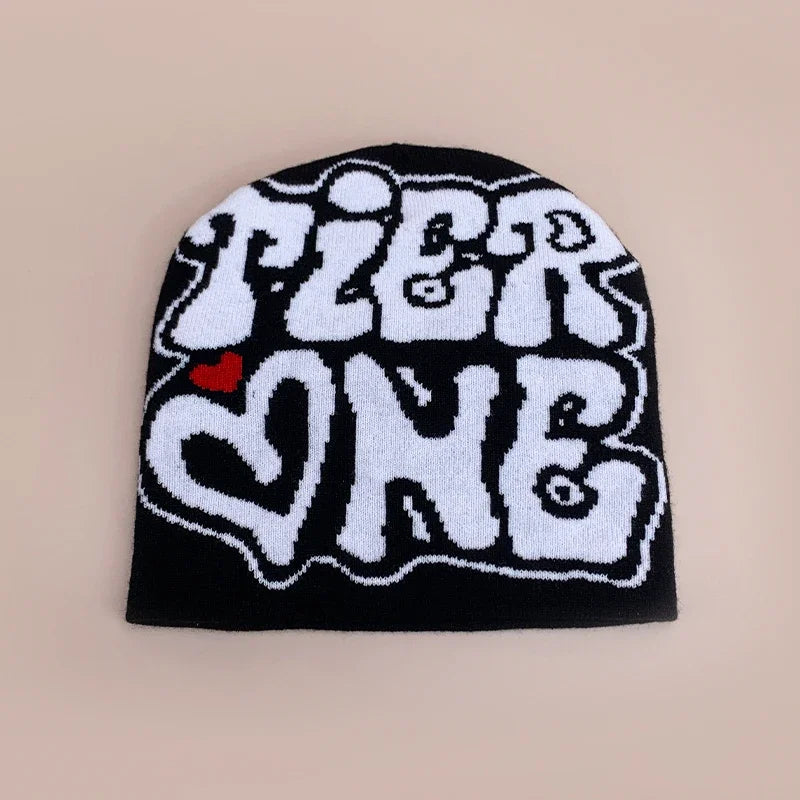 Letter Love Wool Knitted Hats Warm Hip Hop Beanies