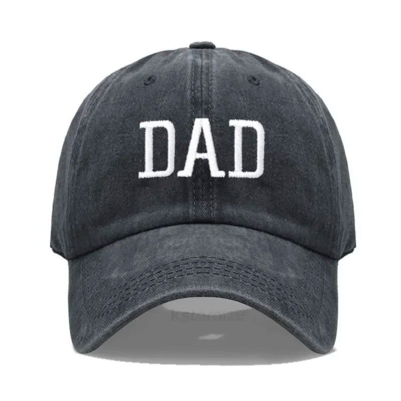 DAD MOM Embroidery Pure Cotton Baseball Cap Fashion Sport Golf Caps Sun Hat