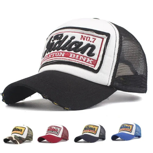 Streetwear Letter Embroidery Mesh Dad Baseball Cap Women Men