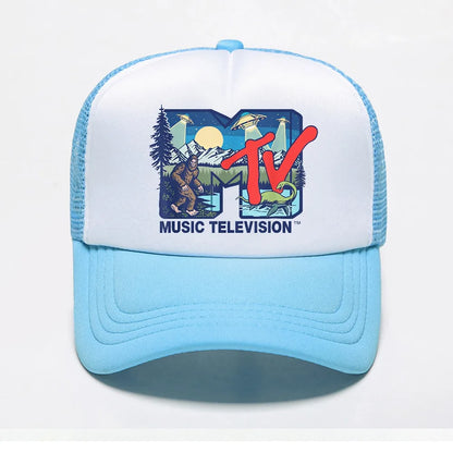 Rock Hip Hop Tv Hat Summer Unisex Baseball Cap Cryptid Music Featuring Bigfoot UFO Aliens Nessie Man Caps