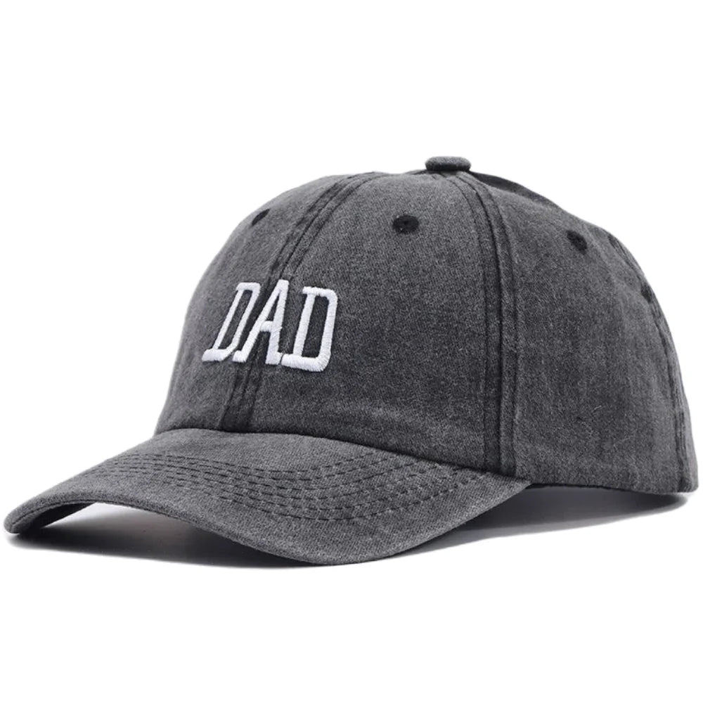 Unisex Washed Cotton Cap Dad Mom Embroidery Baseball Cap