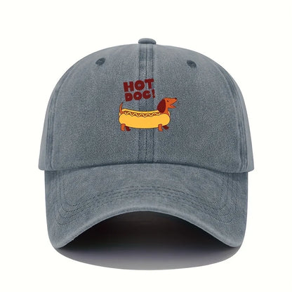 Fun Hot Dog Printed Baseball Hat Sunshade Leisure Sports