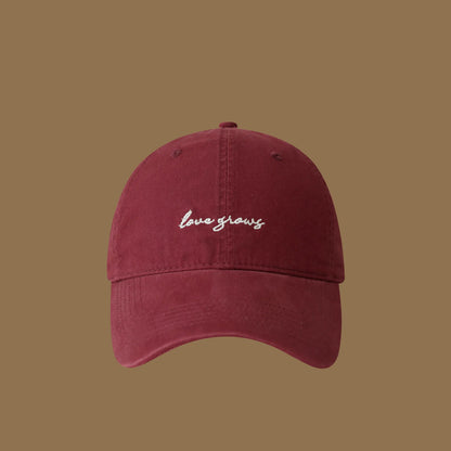 Retro Letter Embroidered Baseball Cap