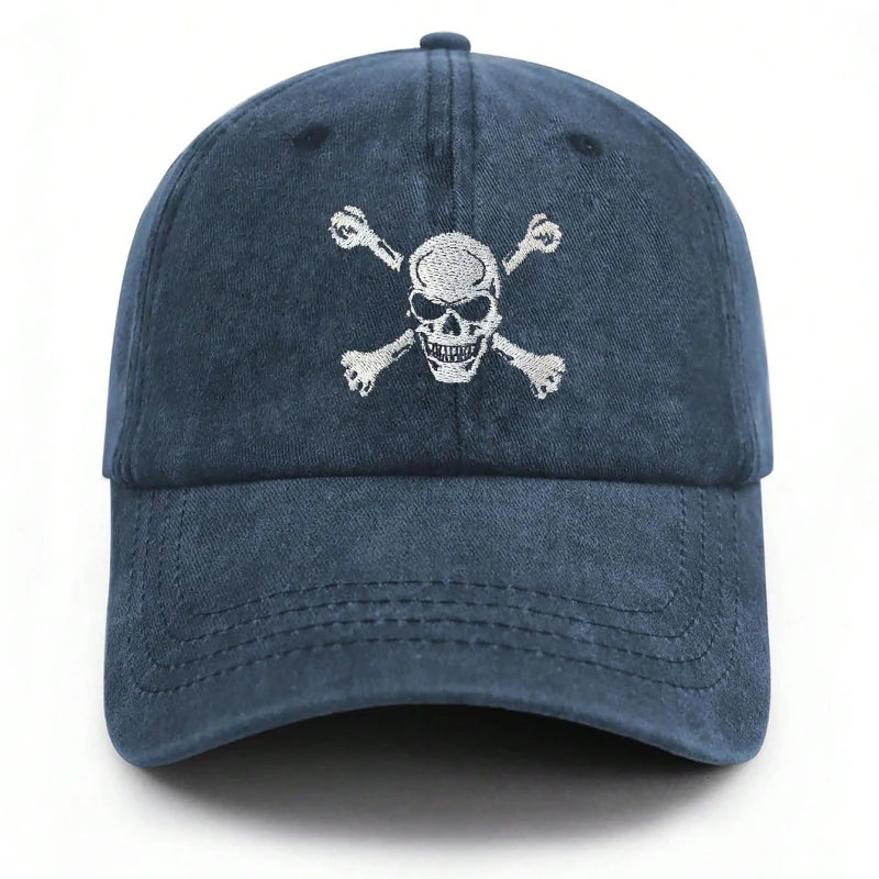 1pc Skull And Crossbones Baseball Cap For Men Women