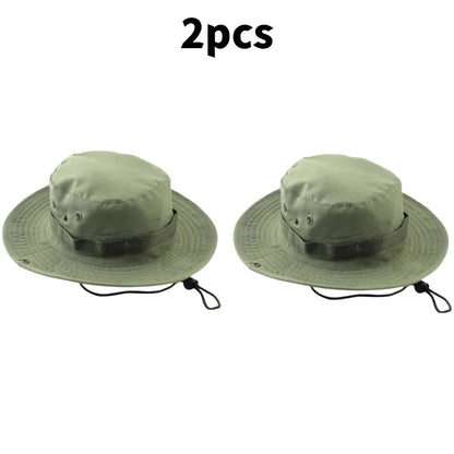 Men & Women Sun Hat Camouflage Cap Outdoor Sports Sun Bucket Cap 60cm