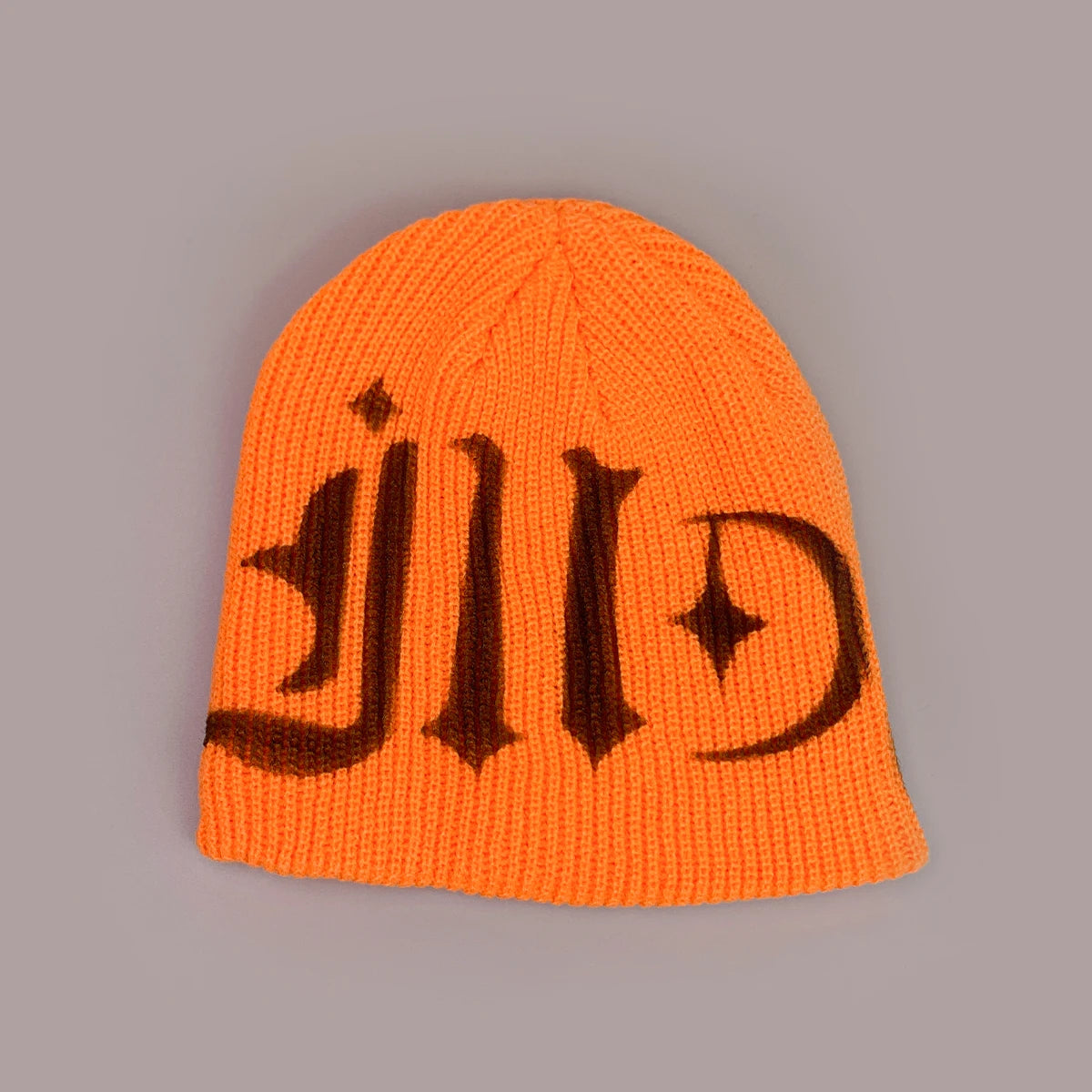 Color Block Street Sanskrit Knitted Hats Autumn And Winter New Unisex Y2k Warm