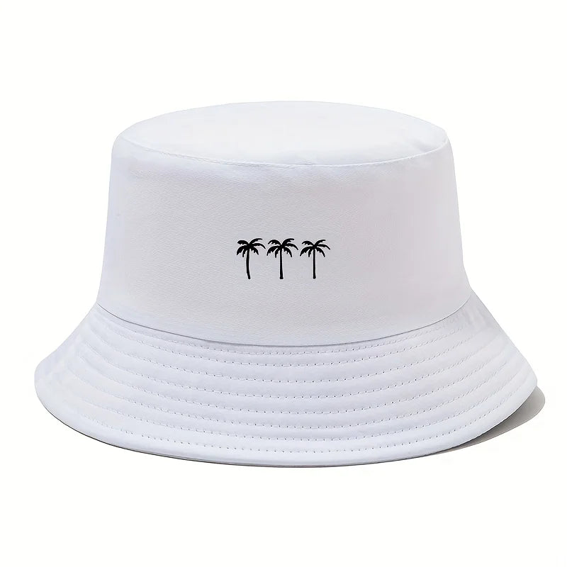 Coconut Print Fisherman Hat, Fashionable for Both Men and Women