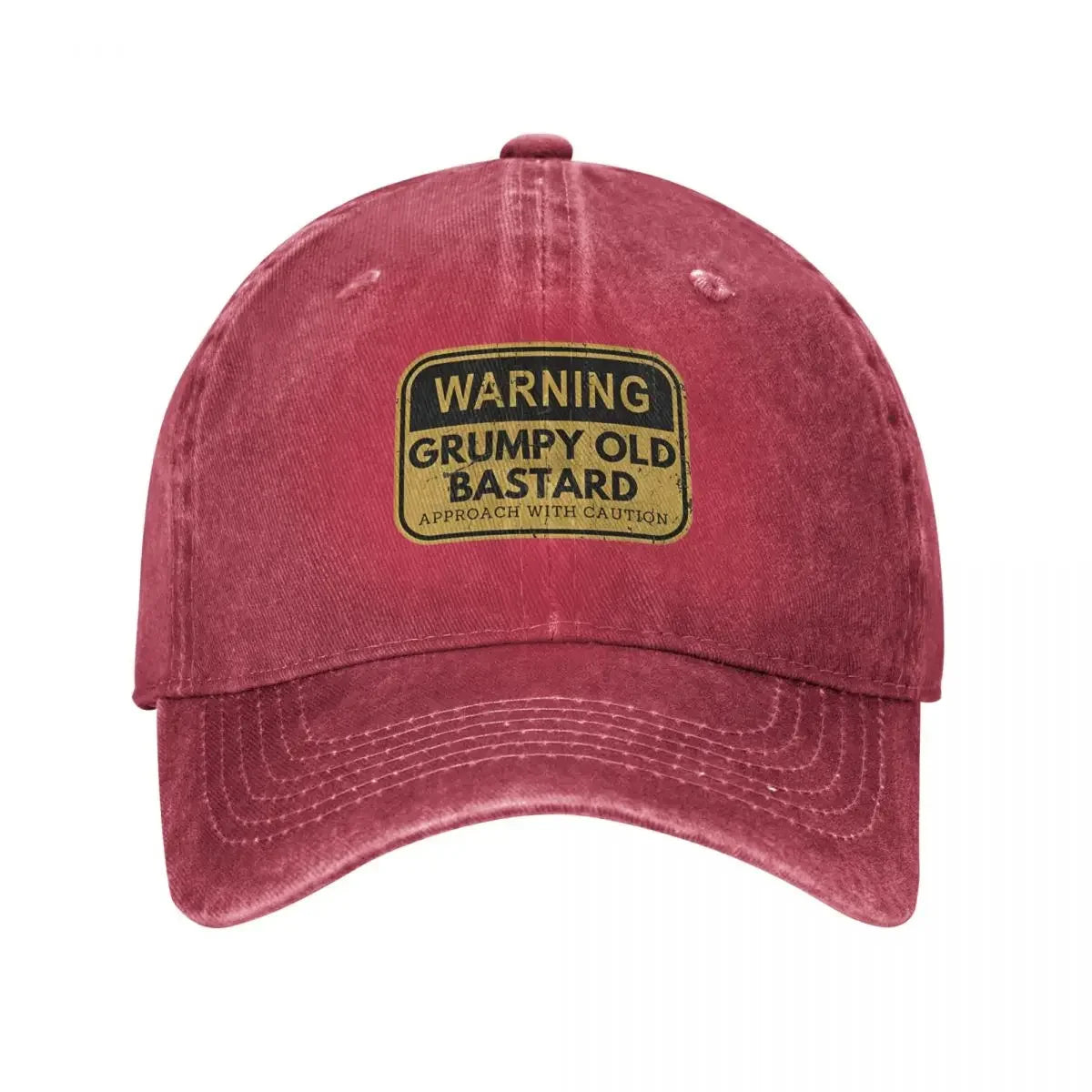 Warning Grumpy Old Bastard Approach Men Women Baseball Caps
