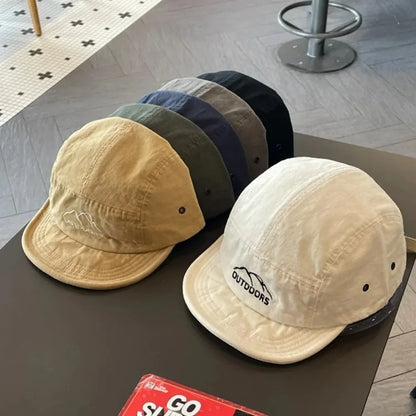 New Short Brim Baseball Cap Sun Protection Quick-Dry Sun Hat