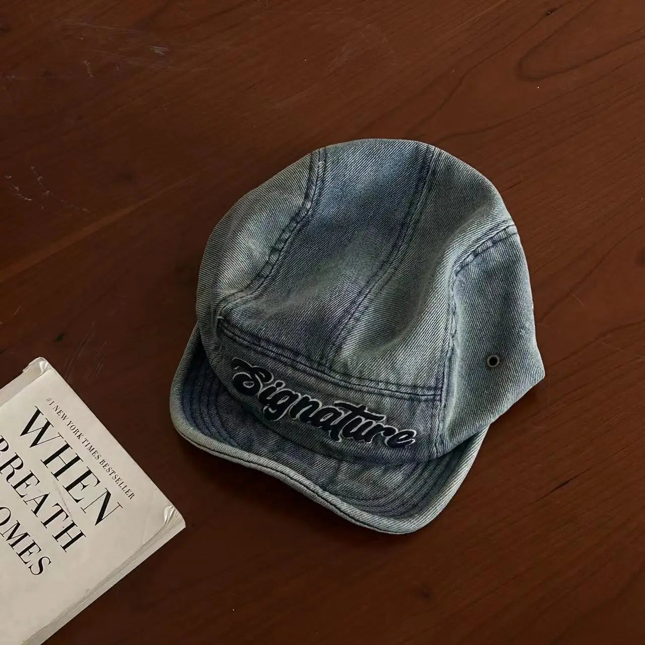 Workwear Denim Soft Brim Cap Short Brim Baseball Cap
