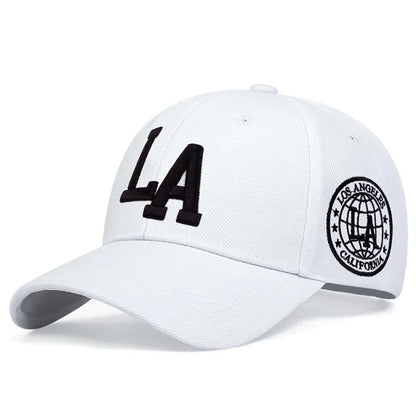 Unisex LA Letter Embroidery Baseball Caps Spring and Autumn