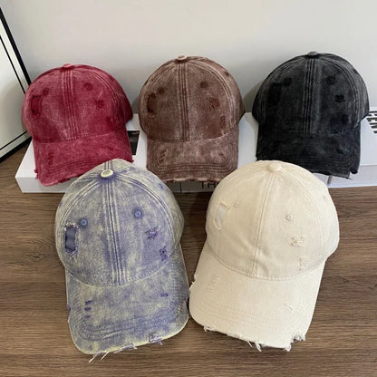 Denim Baseball Cap For Women And Men Vintage Caps