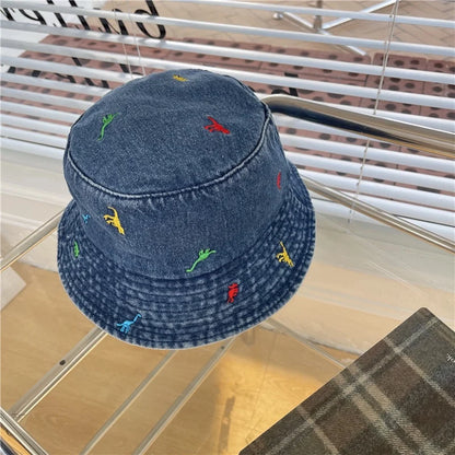 Summer Autumn Denim Bucket Hat For Women