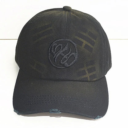 Embroidered Vintage Washed Baseball Cap Retro Distressed Cotton Dad Hat Streetwear Adjustable Snapback
