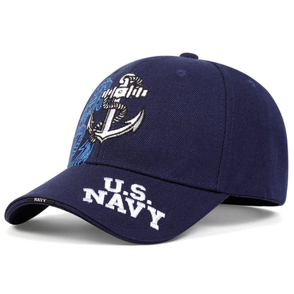 Unisex Anchor Embroidery Baseball Caps Spring and Autumn Outdoor