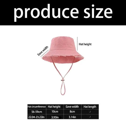 Outdoor Beach Sun Hat For Women Foldable Fisherman Hat