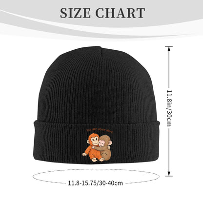 Female Male Team Punch, Punch The Monkey Monkey Punch Beanie Hats