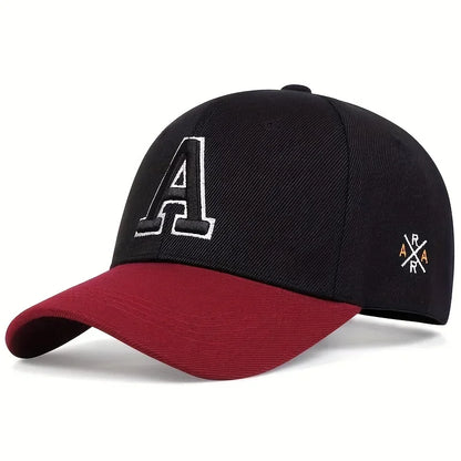 Unisex A Letter Side Embroidery Baseball Caps Spring And Autumn