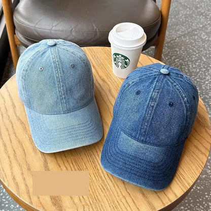 Baseball Cap Women Men Unisex Denim Washed Soft Top