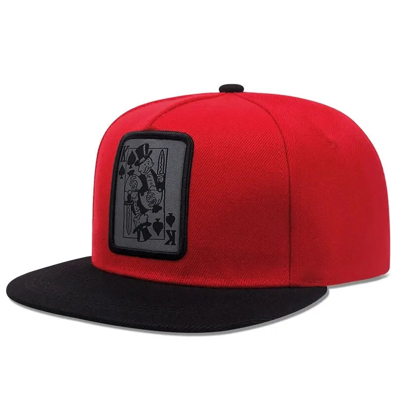 Baseball Hip Hop Caps For Men Women Snapback Playing Card
