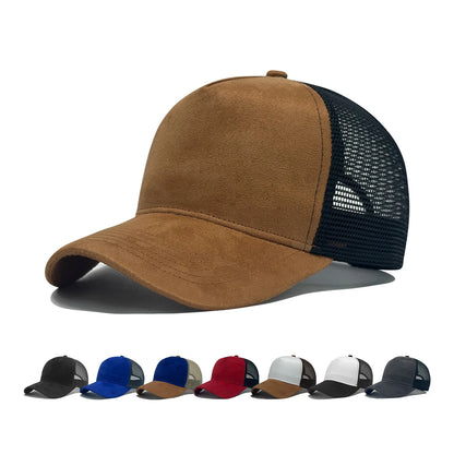 New Summer Mesh Baseball Cap Women Men Letter Patch Snapback Hat