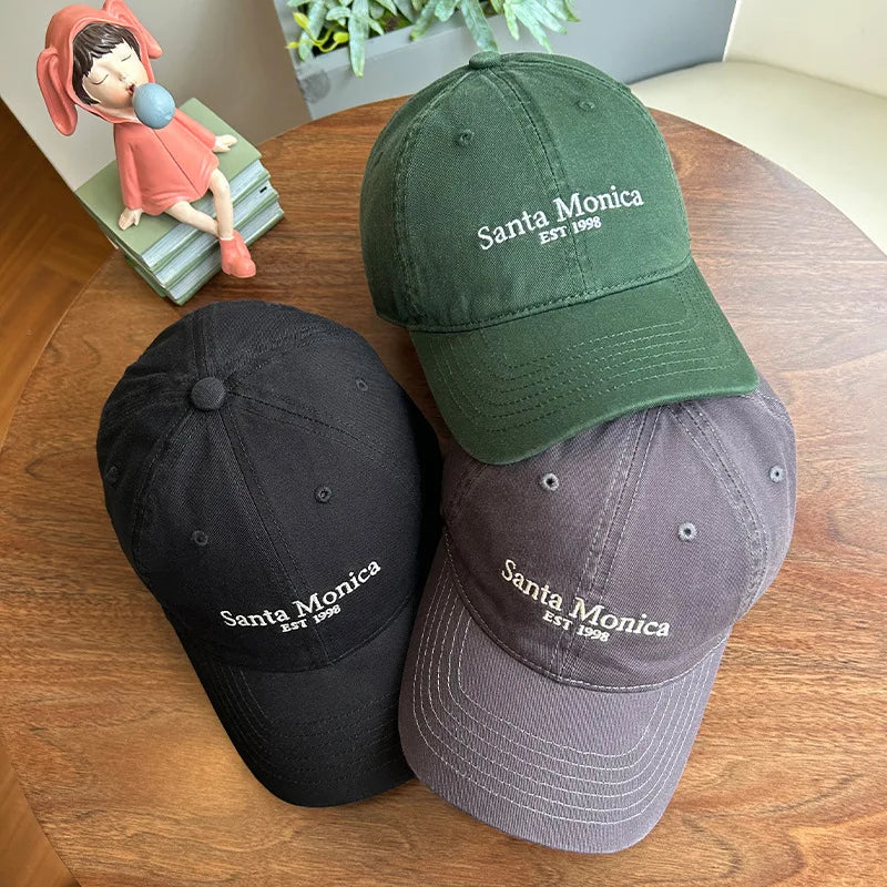 INS Style Letter Embroidered Baseball Caps For Women Face Smaller Sun Protection Korean Version Sun Hat