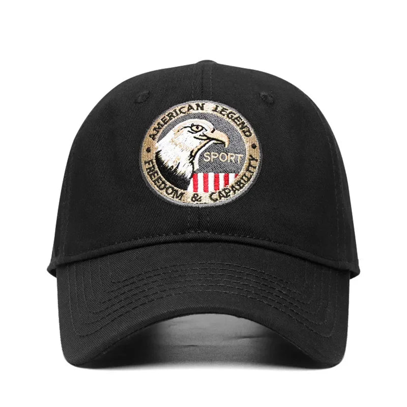 New Eagle Embroidery Big Head Men Snapback Hats