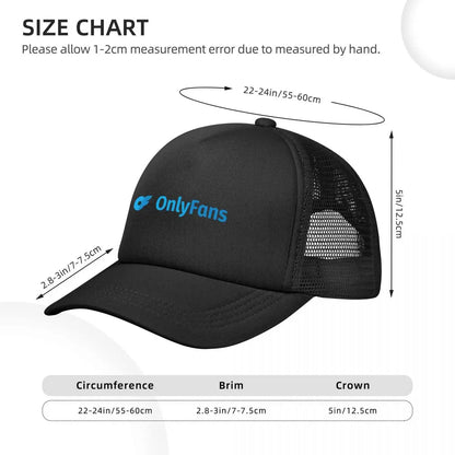 Adult Onlyfans Fitted Mesh Baseball Caps