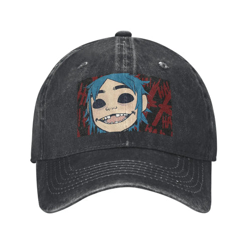 Feel Good Gorillaz Virtual Band Denim Fabric Cap