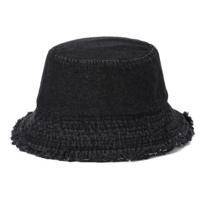 Style Denim Summer Sun Hat Foldable Cotton Reversible Fisherman Hat