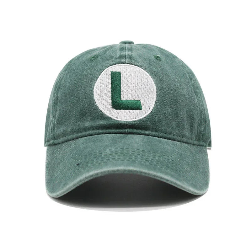 New Unisex Washed Cotton Cap Letter Embroidery Baseball Cap Men Women