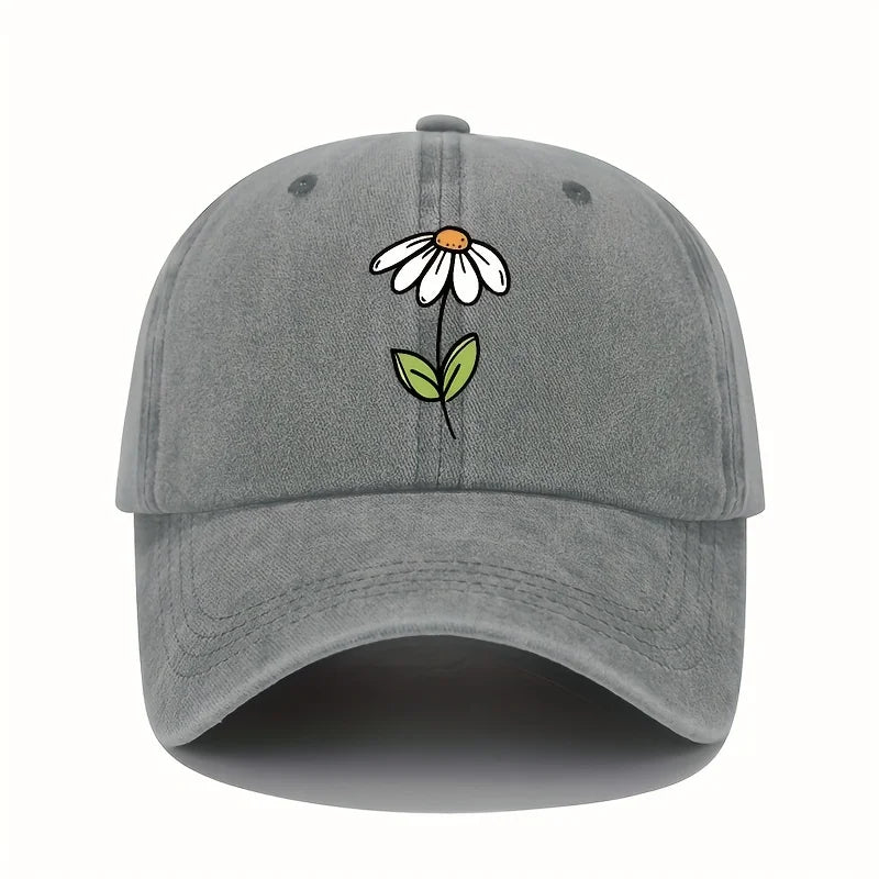 Floral Printed Baseball Cap Men's and Women's All Season