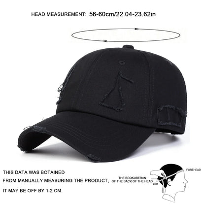 Unisex Hole Baseball Caps Spring Autumn