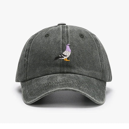 Embroidery Pigeon Design Spring Vintage Baseball Caps