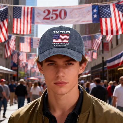 Hot Baseball Cap Classic Style Independence Day 250th Anniversary