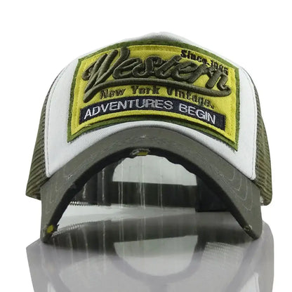 Streetwear Letter Embroidery Mesh Dad Baseball Cap Fashion Snapback