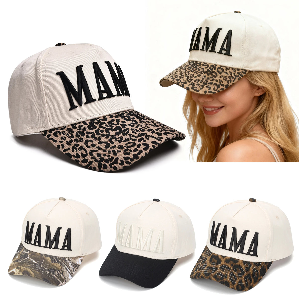 Unisex Mama Embroidery Baseball Caps Spring Autumn