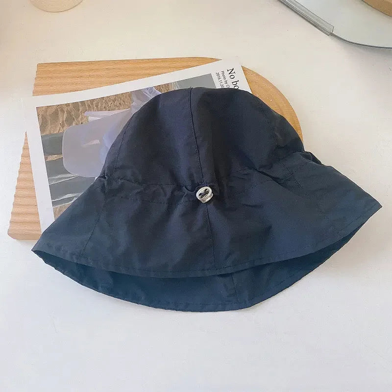 Solid Color Summer Women Bucket Hats