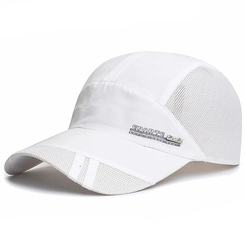 Quick Dry Men Baseball Cap For Sports Cool Mesh Summer Women Sun Hat