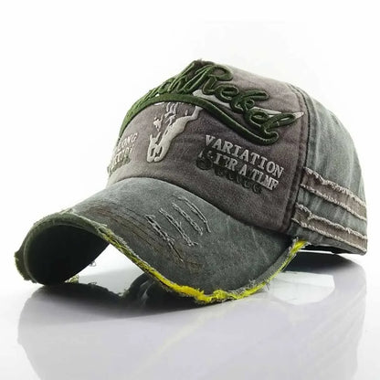 Unisex Black Rebel Letter Embroidery Wash Baseball Caps Outdoor Adjustable Casual Hats Sunscreen Hat